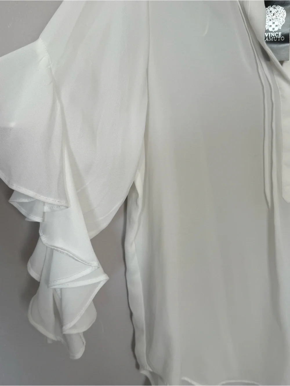 Vince Camuto sheer white